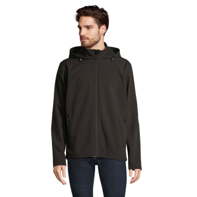 RACE MEN HOODED HOODY JACKET in Black