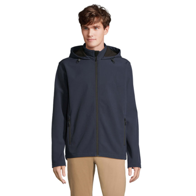 RACE MEN HOODED HOODY JACKET in Blue