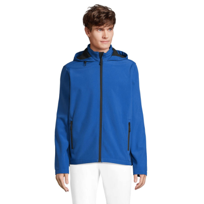 RACE MEN HOODED HOODY JACKET in Blue