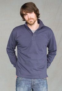 SKINNIFITMEN BUTTON TOP SWEATSHIRT