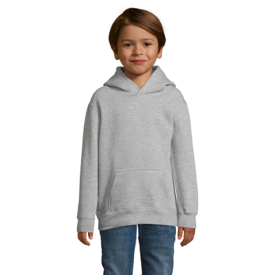SLAM CHILDRENS HOODED HOODY SWEATER in Grey