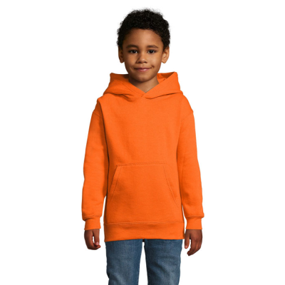 SLAM CHILDRENS HOODED HOODY SWEATER in Orange