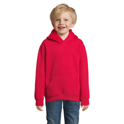 SLAM CHILDRENS HOODED HOODY SWEATER in Red