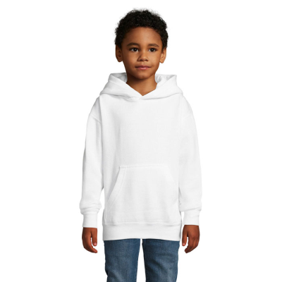 SLAM CHILDRENS HOODED HOODY SWEATER in White