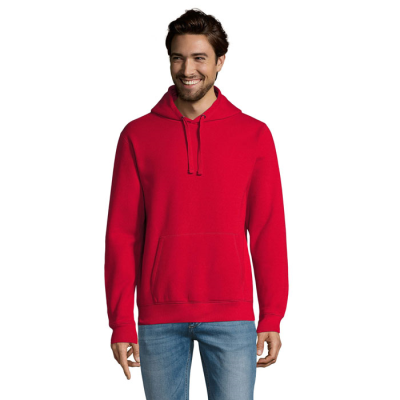 SPENCER HOODED HOODY SWEAT 280 in Red