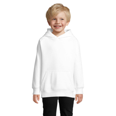 STELLAR CHILDRENS HOODED HOODY SWEAT in White