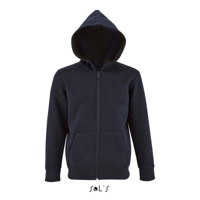 STONE CHILDRENS HOODED HOODY  260G in Blue