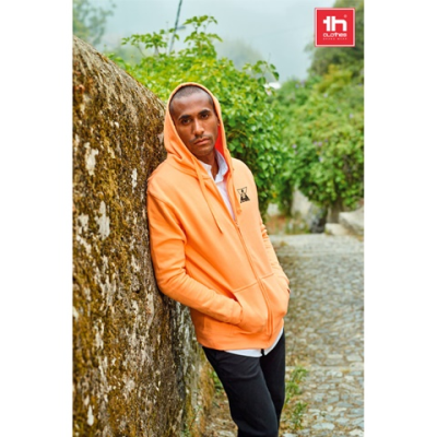 THC AMSTERDAM MENS HOODED HOODY in Cotton & Polyester with Full Zip
