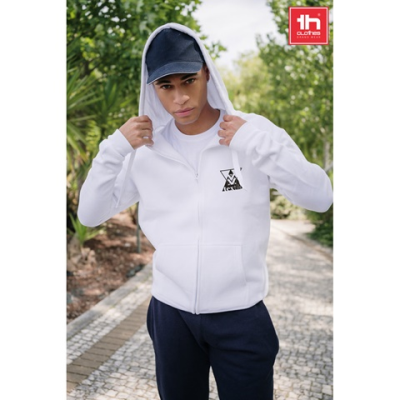 THC AMSTERDAM MENS HOODED HOODY in Cotton & Polyester with Full Zip