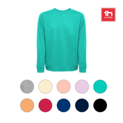 THC COLOMBO UNISEX POLY COTTON SWEATSHIRT with Ribbed Collar, Cuffs & Waistband