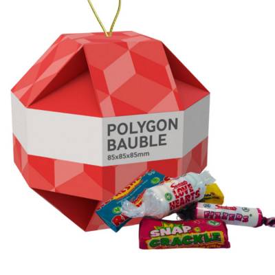 LARGE CHRISTMAS SWEETS BAUBLE - SWIZZELS MINI MIX - 60G