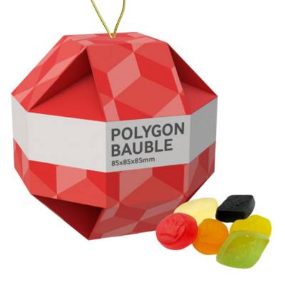 LARGE CHRISTMAS SWEETS BAUBLE - WINE GUMS - 60G