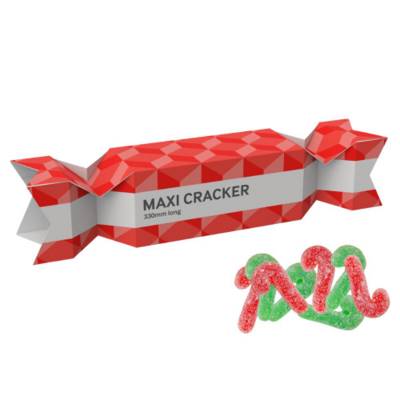 LARGE CHRISTMAS SWEETS CRACKER - VEGAN CANDY CANES - 60G