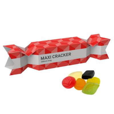 LARGE CHRISTMAS SWEETS CRACKER - WINE GUMS - 60G