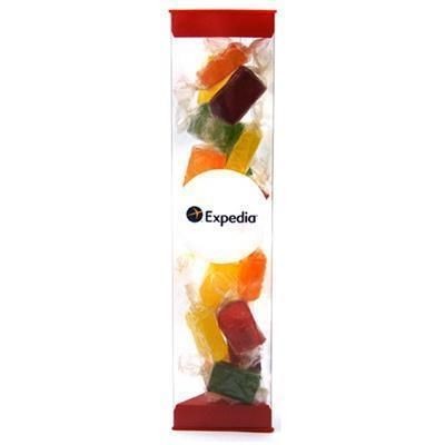 LARGE PRISM SHAPE SWEETS BOX with red End Cap