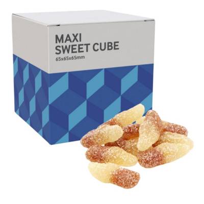 LARGE SWEETS CUBE - FIZZY COLA BOTTLES - 60G