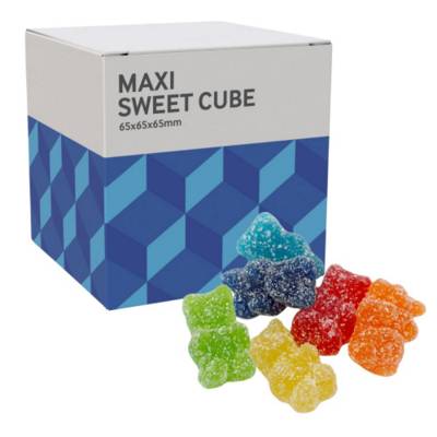 LARGE SWEETS CUBE - FIZZY VEGAN BEARS - 60G
