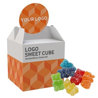 LOGO TOP SWEETS CUBE - VEGAN FIZZY BEARS - 40G