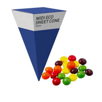 MEDIUM ECO SWEETS CONE PYRAMID - SKITTLES - 40G