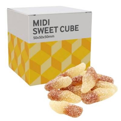 MEDIUM SWEETS CUBE - FIZZY COLA BOTTLES - 40G