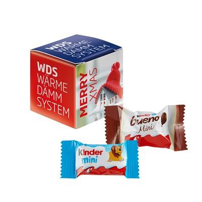 MINI PROMO-CUBE with Kinder Chocolate Mini & Kinder Bueno Mini, From Ferrero
