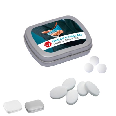 MINI TIN with Hinged Lid with Peppermint Pastilles