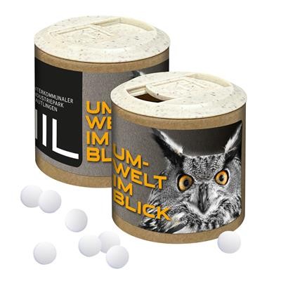 PAPER PROMO TIN with Stevia* Peppermint Pastilles, 72g - PROMOTIONAL CORPORATE GIFT