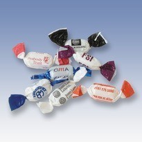 PERSONALISED SWEETS in White Wrapper Which is Compostable