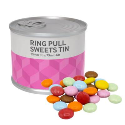 RING PULL SWEETS CAN - CHOCOLATE BEANS - 50G