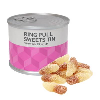 RING PULL SWEETS CAN - FIZZY COLA BOTTLES - 50G