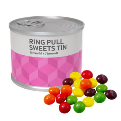 RING PULL SWEETS CAN - SKITTLES - 50G