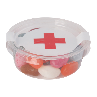 SMALL ECO SWEETS TUB with Jelly Beans in Neutral