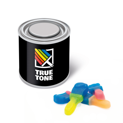 SMALL PAINT TIN - PAINT BRUSHES