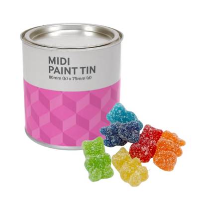 SWEETS PAINT CAN - FIZZY VEGAN BEARS - 60G
