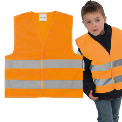 CHILDRENS SAFETY JACKET EN 17353:2020 in Orange