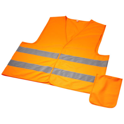 RFX™ WATCH-OUT XL SAFETY VEST in Pouch for Professional Use in Neon Fluorescent Orange