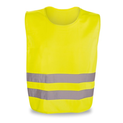 THIEM POLYESTER REFLECTIVE WAISTCOAT in Yellow