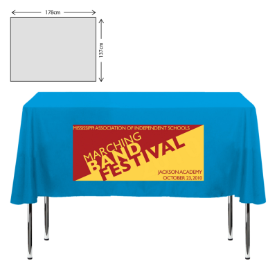 PREMIUM FABRIC TABLE CLOTH - 138X178CM (4FT TABLE - SHORT DROP)