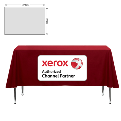 PREMIUM FABRIC TABLE CLOTH - 178X275CM (6FT TABLE - MID DROP) (BEST SELLER)