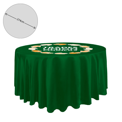 PREMIUM FABRIC TABLE CLOTH - ROUND - 275CM (4FT TABLE - FULL DROP)