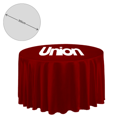 PREMIUM FABRIC TABLE CLOTH - ROUND - 305CM (5FT TABLE - FULL DROP)