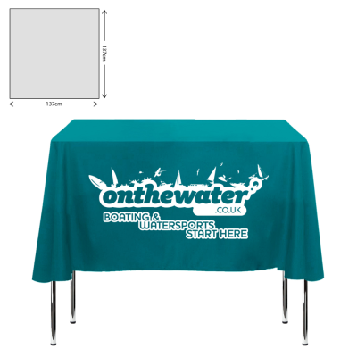 PREMIUM FABRIC TABLE CLOTH - SQUARE - 138X138CM (3FT TABLE - SHORT DROP)