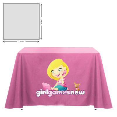 PREMIUM FABRIC TABLE CLOTH - SQUARE - 229X229CM (3FT TABLE - FULL DROP