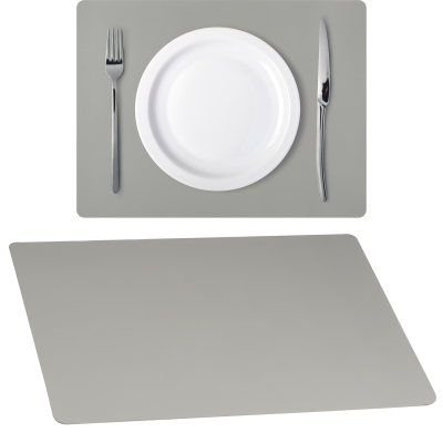 PVC TABLE MAT in Silvergrey