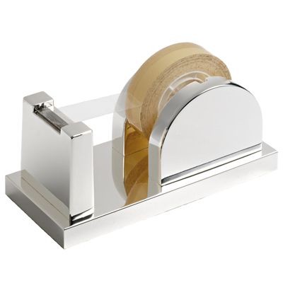 METAL DESK TAPE DISPENSER in Silver