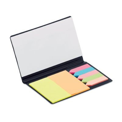 MEMO PAD with Page Markers in Black
