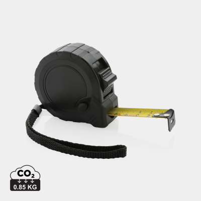 RCS RECYCLED PLASTIC 5M & 19 MM TAPE with Stop Button in Black