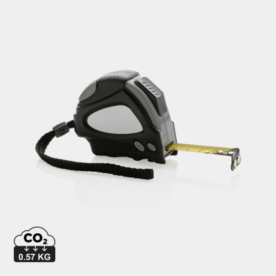 RCS RECYCLED PLASTIC AUTO STOP TAPE 3M & 16MM in Black