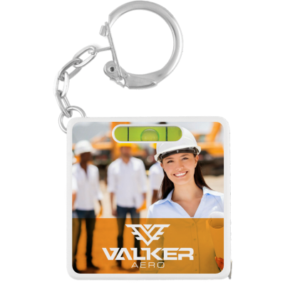 SPIRIT LEVEL TAPE MEASURE KEYRING