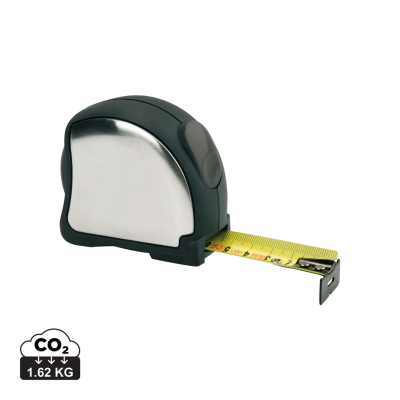 STAINLESS STEEL METAL TAPE MEASURE - 5M & 25MM in Silver